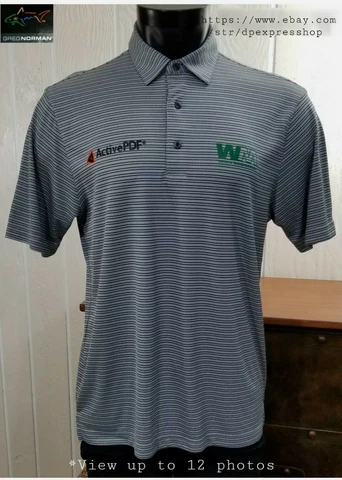 Greg Norman ML75 -Charley Hoffman Waste Management- Golf Tour Polo Shirt *Note Cover