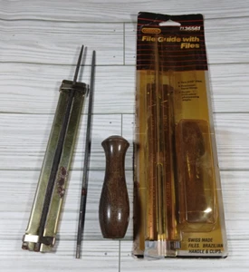 Oregon 7136561 Assembled File Guide 5/32" Parts Handles 3 Files - Picture 1 of 4