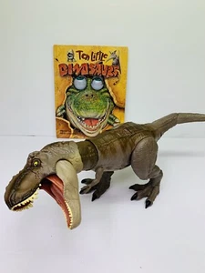 Jurassic World Dino Rivals Bite 'N Fight Tyrannosaurus Rex T Rex- Book Included - Picture 1 of 8