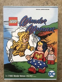 DC FANDOME 2020 EXCLUSIVE WONDER WOMAN LEGO SET 77906 CHEETAH SDCC IN HAND NIB