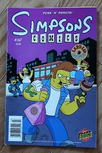 Simpsons Comics #167 (2010) Bongo Comics; Matt Groening; Punk 'N' Donuts - Bild 1 von 6