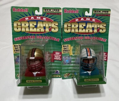 🏈Steve Young Y Dan Marino NFL 1998 Juego Grandes Superstar Fútbol 2 Foto 1 de 4
