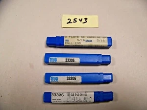 .3125 DIA 2FL CARBIDE BN ENDMILLS 1.0 LOC 3.0 OAL LOT OF 4 EA  (ITEM #2543) - Picture 1 of 2