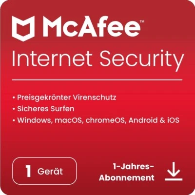 McAfee Internet Security / 1 Geräte / 1 Jahr / KEY (ESD) - Bild 1 von 4