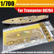 1/700 HMS Dreadnought 1907 Wooden Deck+Photo-etched+Chain for Trumpeter 06704