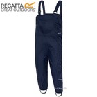 REGATTA KIDS MUD JUMP WATERPROOF DUNGAREES RAIN OVER TROUSERS BOYS GIRLS CHILDS
