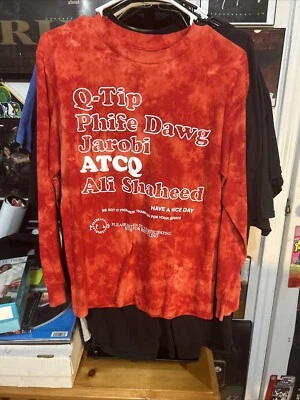A Tribe Called Quest Long Sleeve Tie Dye  T Shirt Mens Small Hip Hop Queens NY - Image 1 of 4