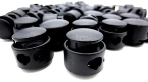 2 Hole Draw String Slide Lock Adjuster For Balls Gear Durable! Fits up to 7/32" - Picture 1 of 12