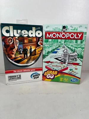 Travel Cluedo by Parker & Travel Monopoly by Hasbro - Both 100% COMPLETE - Image 1 of 4