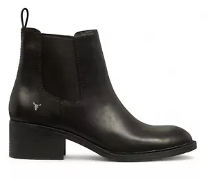 Windsor Smith Womens Black Classic Leather Ankle Chelsea Boots - Replace - Picture 1 of 6