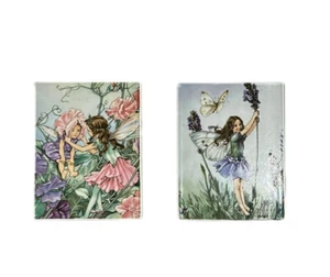 Set Of Two Fairy Fantasy Tile Wall Hangings Villeroy & Boch Cicely Mary Barker - Picture 1 of 6