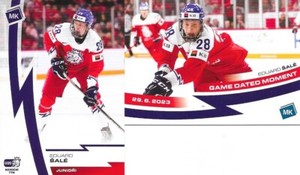 Eduard Sale, 2 different czech cards, Barrie Colts, Seattle Kraken