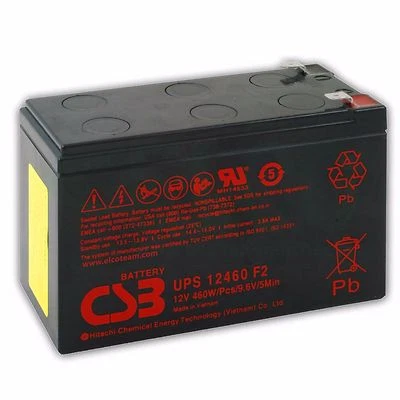BATTERIA al Pb Ermetico CSB Hitachi UPS 12460 da 12 Volt 9 Ah - 460W