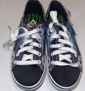 Monster Jam Grave Digger Little Boys Canvas Sneaker Brand New With Tags - Picture 1 of 10