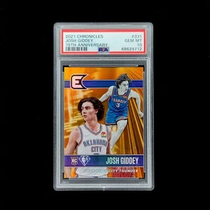 POP 1 PSA 10 75th Anniversary #/75 Josh Giddey RC 2021-22 Essentials Rookie #331 - Picture 1 of 5