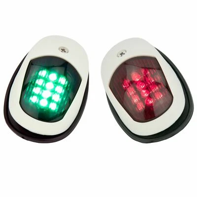 GUTSEGELN 2X LED Navigationslichter Bootslicht Positionslichter IP65 12V mit Roter Grüner