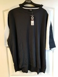 Shirts&Skins Mens 2XL Basketball Short Sleeve Shooting Shirt Black/White New - Picture 1 of 2
