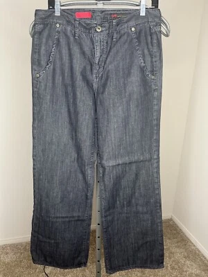 adriano goldschmied jeans womens size 31R black denim made in USA - Image 1 of 4