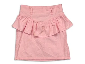 Vintage Girls Pink Barbiecore Fitted Ruffle Skirt Size 10 - Picture 1 of 8