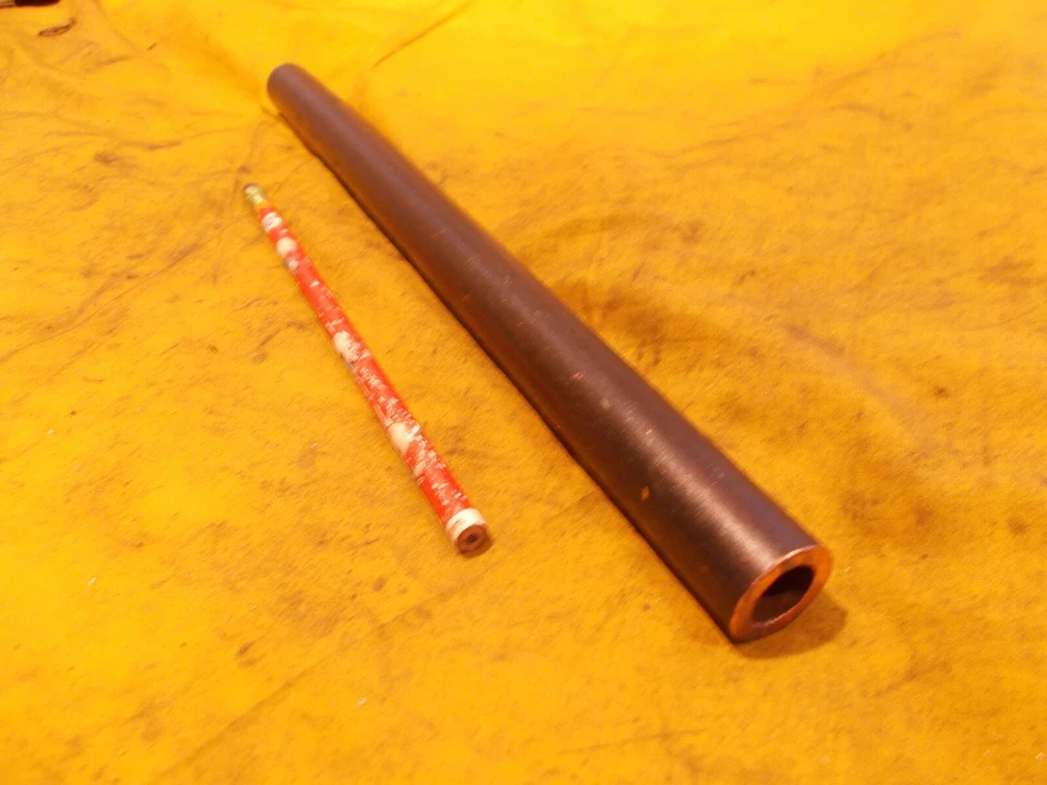 .840" COPPER TUBE round stock bar pipe bushing  .840" OD x .530" ID x 12" LONG - Image 1 of 1