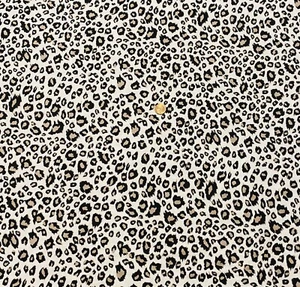 1/4 Yard 9”x42” Riley Blake "On Safari" Leopard Print On White Quilt Cotton - Picture 1 of 1