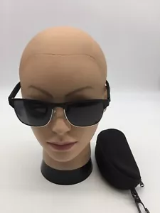 Hugo Boss modische Sonnenbrille mattschwarz 56-18-140 graue Gläser - Bild 1 von 9