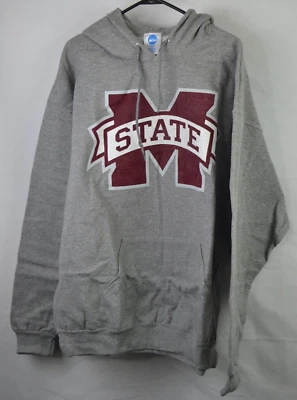 Sudadera con capucha para hombre Mississippi State Bulldogs - gris - 2XL (MSU-02) Foto 1 de 4