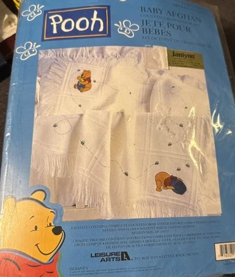 Artes de ocio "Winnie The Pooh" bebé afgano contado punto de cruz kit 113233 nuevo en paquete Foto 1 de 4