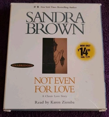 CD Audiobook Not Even For Love Sandra Brown Unabridged 5 Cds  Foto 1 de 4