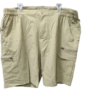 Active Cargo Shorts Herren Größe 40 Gummibund Reißverschlusstaschen hellbraun - Bild 1 von 5