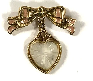 Broche marca 1928 pin arco colgante corazón - 1,25 pulgadas - Imagen 1 de 10