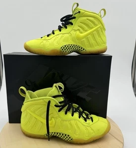 Nike Air Foamposite (GS) Little Posite Pro Volt CW1593 Sz 7Y Mens 7 Womens 8.5 - Picture 1 of 24