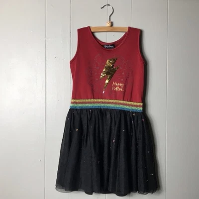 VESTIDO HARRY POTTER MANGA TUL METALIZADO NIÑAS TALLA MEDIANA 7-8 Foto 1 de 4