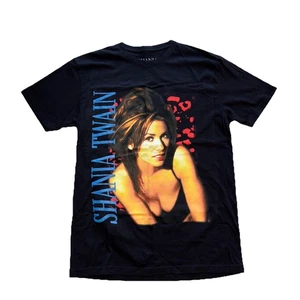 Shania Twain 2022 Concert Tour Retro Style Country T-Shirt Blue Glitter Font  M - Picture 1 of 10