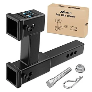  Dual Hitch Extension with Bolt Nut Kit Fits for 2 inch 2" Dual Hitch Extender - Picture 1 of 8