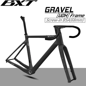 BXT Carbon Gravel Rahmen 700x45C Gravel Disc Brake Rennrad OFF-ROAD Fahrrad - Bild 1 von 32