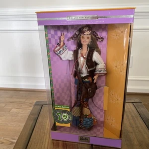 VTG Y2K BARBIE 70's PEACE AND LOVE 27677 New in Box + Never Opened - Picture 1 of 16