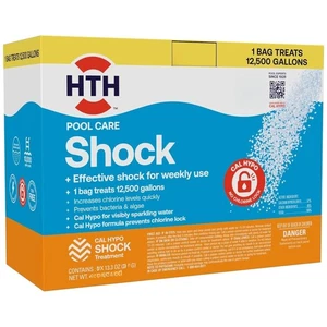 HTH 52030B Swimming Pool Care Shock, Cal Hypo Formula 13.3oz (12 Pack) - Picture 1 of 4