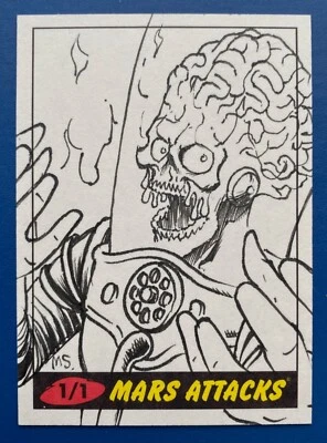 2012 MARS ATTACKS HERITAGE SKETCH by MICHAEL SUMISLASKI - Image 1 of 2