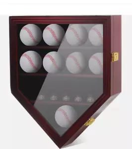 Wood & Acrylic Baseball Display Case - Picture 1 of 3