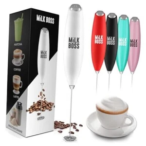 Milk Boss Matcha Whisk - Handheld Electric Blizzard White Powerful Frother Wand - Picture 1 of 7