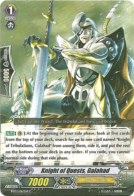 4 x Knight of Quests, Galahad - BT03/067EN - C Near Mint / Mint, English - Image 1 of 1