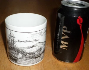 [PIRATES SHIPS] "ENGLISH HARBOUR - ANTIGUA", Porcelain Coffee Cup / Mug, VINTAGE - Picture 1 of 11