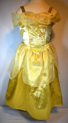 Fantasia de vestido de baile dourado "A Bela e a Fera", tamanho 4-6X da Disney - Imagem 1 de 4