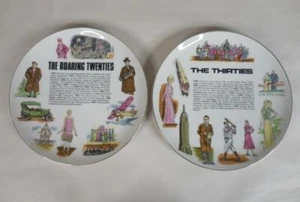 Juego de 2 Platos Coleccionistas Vintage 9,25" 'ROARING TWENTIES' y 'THE THIRTIES' - Imagen 1 de 12