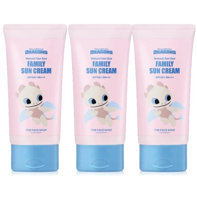 THE FACE SHOP Dragon Taming Edition Natural Sun Eco Family Crema Solar FPS50+ PA++ Foto 1 de 4