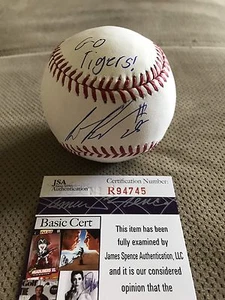 SETH BEER GO TIGERS INSC SIGNED OMLB BASEBALL AUTO JSA COA 18 1ST OVR - Picture 1 of 3