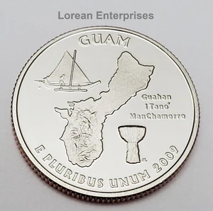 Cuarto de cuarto de los territorios de Estados Unidos S 2009 - Guam - revestido ✼proof✼ bu - Imagen 1 de 2