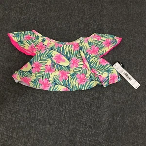 Nicole Miller Youth Swim Top XL 14 Girls Tropical 1 Piece NWT - Picture 1 of 6