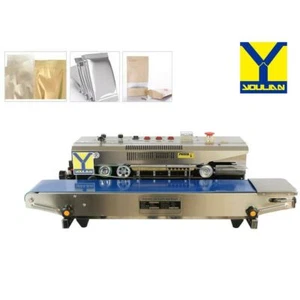FR-980Nitogen/Air Flushing Continuous Band Sealer Plastic Bag Sealing Machine US - Picture 1 of 6